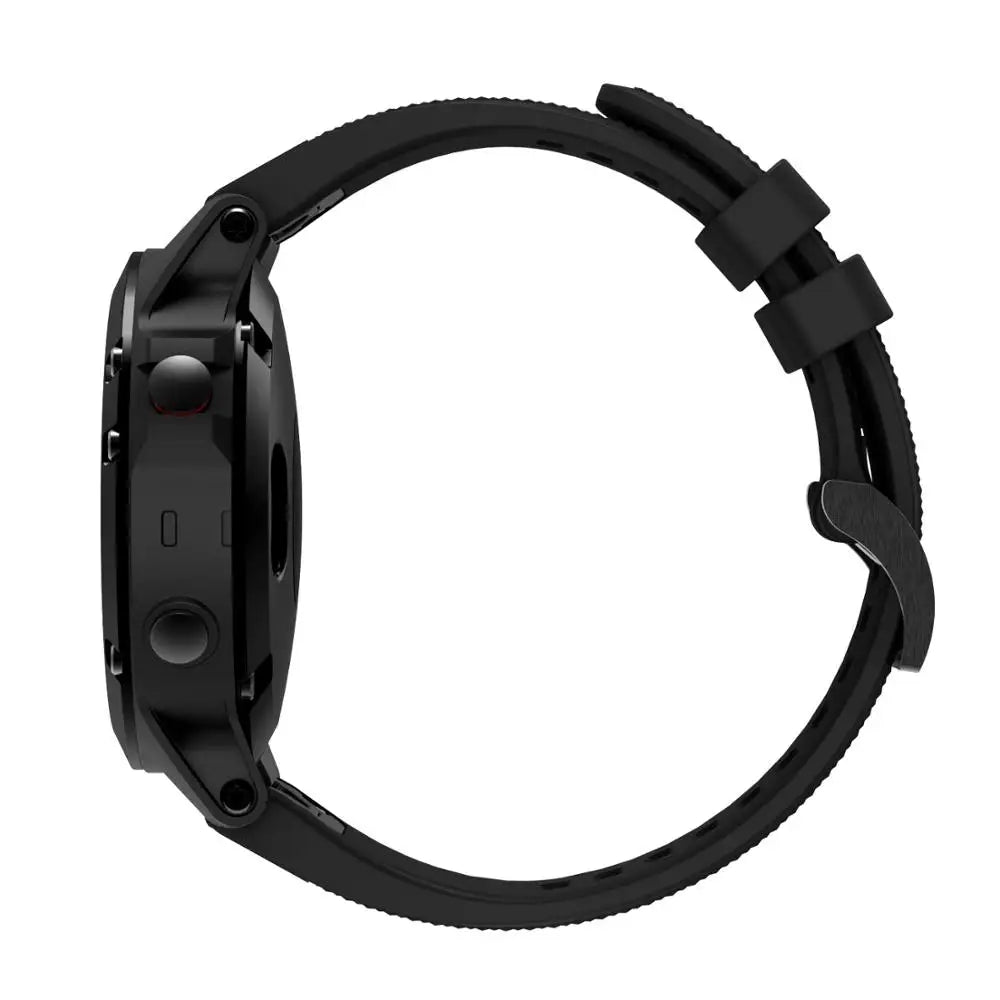 22mm Silicone Band for Garmin Fenix 5/5 Plus/6 – Sweat-Proof, Hypoallergenic Wrist Strap with Metal Buckle