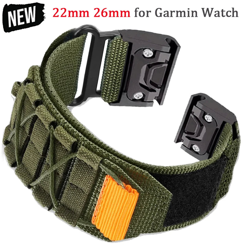 Nylon Band for Garmin Fenix 7/7X/6/6X/5X/Epix