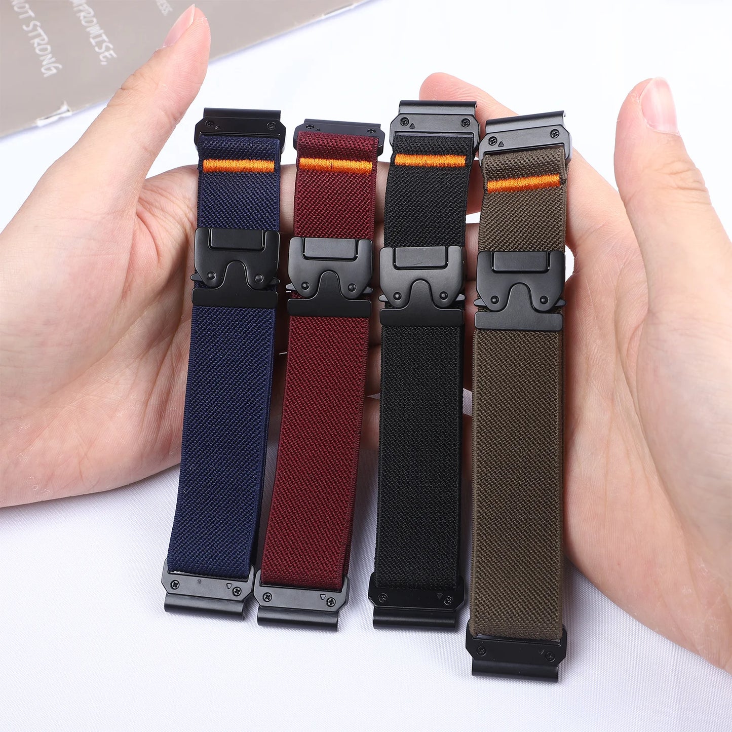 22mm Nylon Band for Garmin Fenix 8/7/6/5 – Quick Fit, Breathable Strap