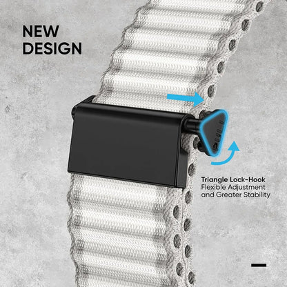 26mm Nylon Band for Garmin Fenix 8/6X/7X/5X Plus – Breathable, Woven Strap for Endurance Athletes